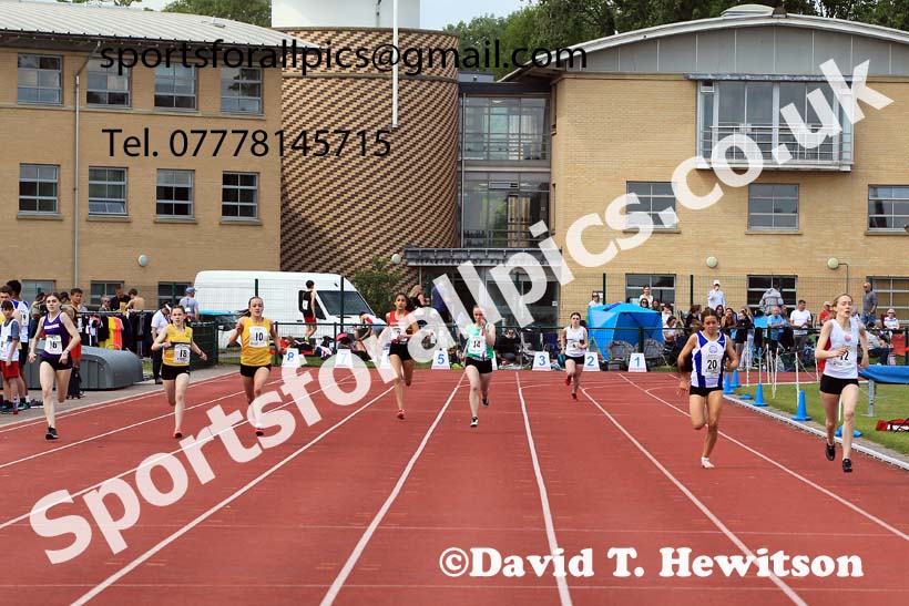 Womens Under-17s 300 metres, 2022 Northern Inter Counties U17s and U15s Track and Field, York, Thursday, June 2nd. Photo: David T. Hewitson/Sports for All Pics